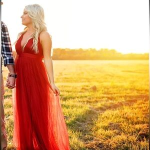 Windsor Red Tulle Dress